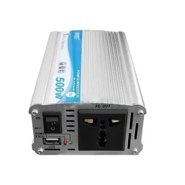 At. Transformador Inversor De Voltagem 12v P/ 110v 500w Ref. Hc Fm-14