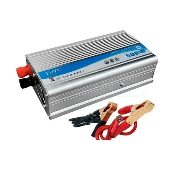 At. Transformador Inversor De Voltagem 12v P/ 110v 500w Ref. Hc Fm-14