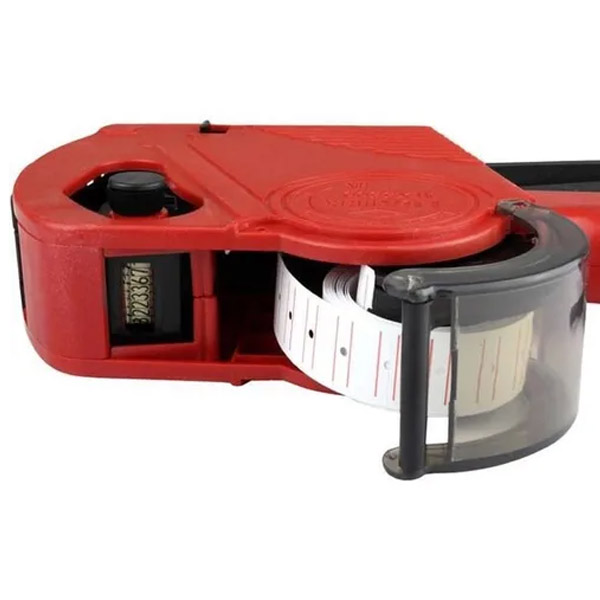 Suporte Maquina Etiquetadora Manual 8 Digitos - Marca: Luatek - Lwj-118 Vermelho