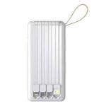 Power Bank 10.000mah Solar (usb,type-c, Iphone,v8) Ref. Max-0539 Branco