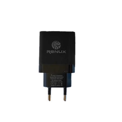 Carreg. Tomada Duplo Type-c + 2 Usb - Re-car-8027 Preto