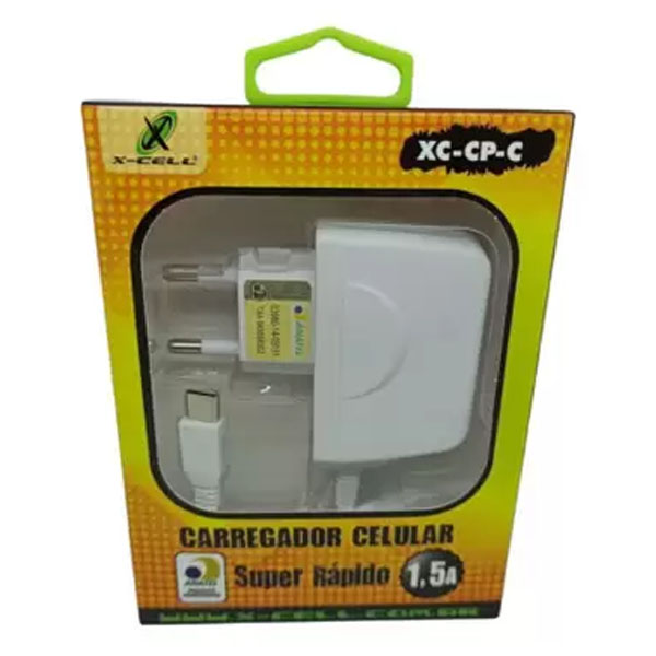 Fonte Carreg. Tomada Type C (blister) Mod. Xc-cp-c