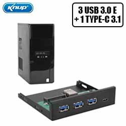 HUB USB 3.0 (3 SAIDAS)+TYPE-C 3.1 (1 SAIDA) BAI