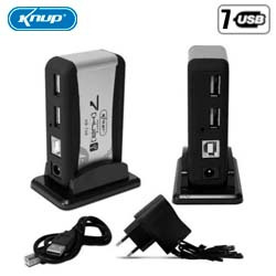HUB USB 2.0 - 7 PORTAS C/ FONTE DE ALIMENTAÇÃO MOD