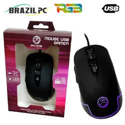 MOUSE GAMER BRAZIL PC BPC-M781 C/ ILUMINAÇÃO LED