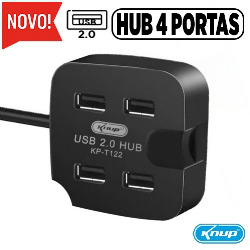 HUB USB 2.0 4 PORTAS KP-T122