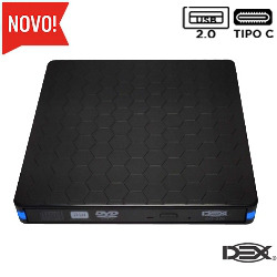 GRAVADOR MINI CD/DVD-RW EXTERNO TYPE-C REF: DG-320C
