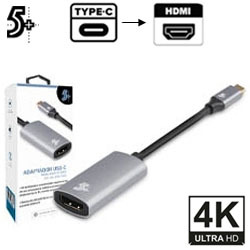 ADAPTADOR TYPE-C P/ HDMI 4K 60HZ FÊMEA