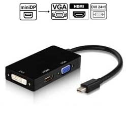 ADAPTADOR MINI DISPLAYPORT P/ VGA/HDMI/DVI (2