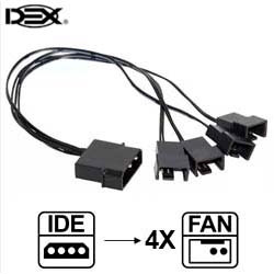 CF. CABO MOLEX IDE P/ USAR 4 FANS RF. CM-14
