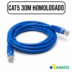 CABO DE REDE PATCH CORD CAT5 h 30M (HOMOLOGADO) MOD