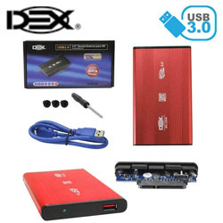 CASE 2.5" USB 3.0 REF: DX-2530 VERMELHO