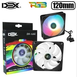COOLER GAMER P/ GAB. 120MM RGB C/ 8 LEDS REF:DX-12
