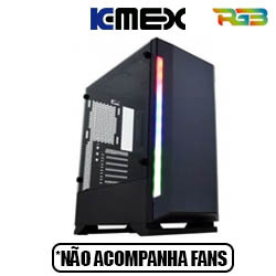 GABINETE GAMER (FRONTAL LED RGB) M.37KS KMEX DUAL BL