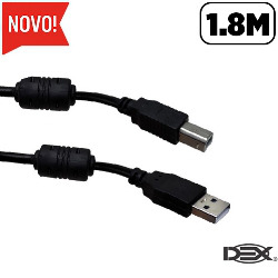 CABO DE IMPRESSORA USB 1.8M C/ FILTRO (BLISTER) REF: C-