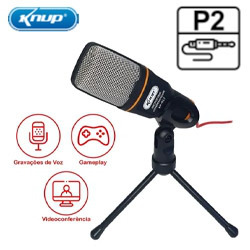 MICROFONE CONDENSADOR P2 KP-917