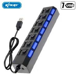 HUB USB 2.0 - 7 PORTAS CHAVEADO C/ LED INDICADOR H