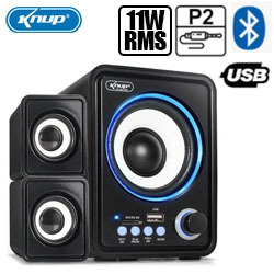 CAIXA DE SOM BLUETOOTH d11W RMS SUBWOOFER LED REF