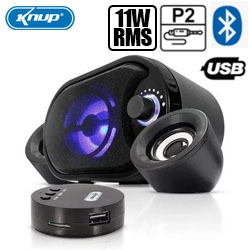 CAIXA DE SOM BLUETOOTH d11W RMS SUBWOOFER LED REF