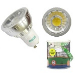 MDCI.LAMP. LED GU10 3W 3000K-BQ BIVOLT MOD. LGH-03W-