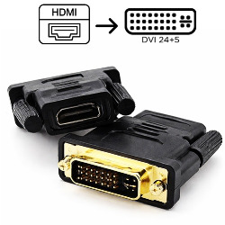 ADAPTADOR DVI MACHO (24+5) P/ HDMI FEMEA REF. EM-10