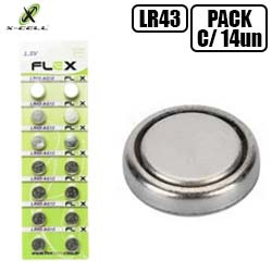 EN1. BATERIA BOTÃO LR43/386/AG12 MOD. FX-LR43 (CA