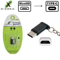 ADAPTADOR V8 P/ TYPE-C (CHAVEIRO) MOD XC-ADP-03 (BLI