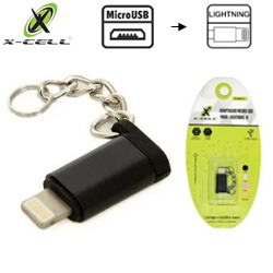 ADAPTADOR V8 P/ IPHONE (CHAVEIRO) MOD. XC-ADP-02 X-C