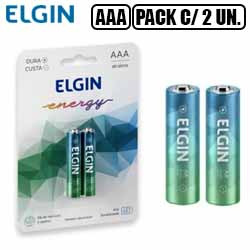 EN1. PILHA AAA ALCALINA (PACK C/ 2) ELGIN