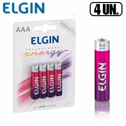 EN1. PILHA RECARREGÁVEL AAA-900MAH (BLISTER 4 UN.) ELG