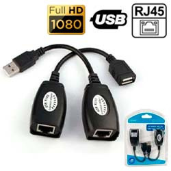 ADAPTADOR EXTENSOR USB VIA CABO RJ45 REF. UB-29