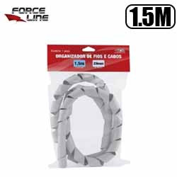 MDC. ORGANIZADOR DE FIOS ESPIRAL 20MM - 1.5M BRANCO