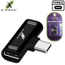 ADAPTADOR TYPE-C P/ 2 SAIDAS TYPE-C MOD. XC-ADP-30