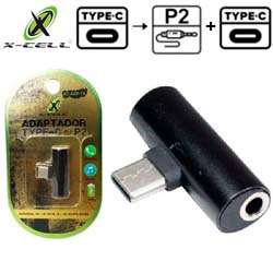 ADAPTADOR TYPE-C MACHO P/ P2+TYPE-C FÊMEA (BLISTER) R