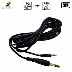 CABO P2 STEREO P/ P10 STEREO 3M MOD. XC-P2-P10-3M (