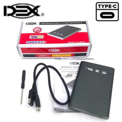 CASE 2.5" TYPE-C 3.1 REF: DX-2531C CINZA