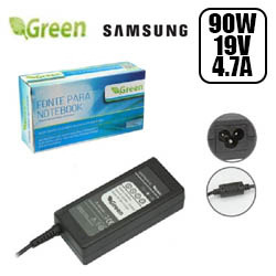 FONTE P/ NOTEBOOK SAMSUNG 90W 19V 4.7A PINO 5.0