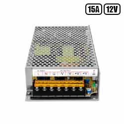 CFTV. FONTE ALIMENTAÇÃO CHAVEADA 12V-15A BIVOLT REF.