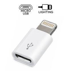 ADAPTADOR IPHONE P/ V8 FEMEA (PCT. C/ 10 UN.) MOD. LE-0