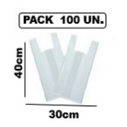 UDL. SACOLA 30 X 40 CM (PCT C/ 100 UN.) LEITOSA ESPECI
