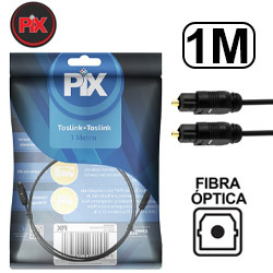 CABO FIBRA ÓPTICO TOSLINK - 1M (BLISTER)