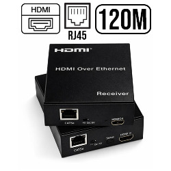 ADAPTADOR EXTENSOR HDMI VIA RJ45 ATÉ 120M CAT5/CAT6 LT