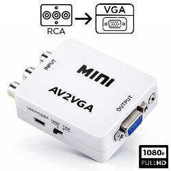 ADAPT. MINI CONVERSOR RCA P/ VGA REF. ES-05