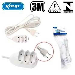 EN. EXTENSÃO 3 TOMADAS 3M SL7013 BRANCO