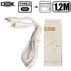 CABO CEL/DADOS TYPE-C P/ IPHONE 1.2M REF. DCB-30 (BLIST