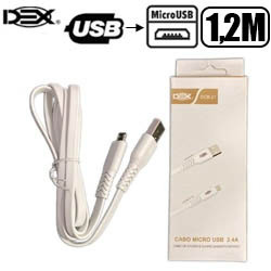 CABO CEL/DADOS USB P/ V8 1.2M (BLISTER) REF. DCB-21 BRA