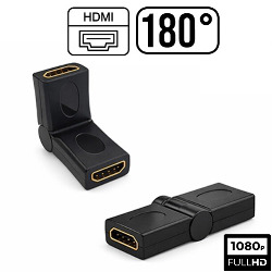 ADAPTADOR HDMI EMENDA FLEXIVEL FEMEA P/ HDMI FÊMEA