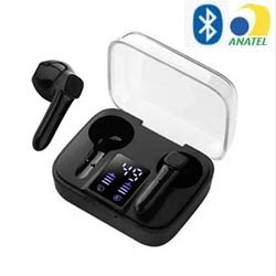 FONE C/ MIC. BLUETOOTH DUPLO (BLISTER) PRETO REF. J-6