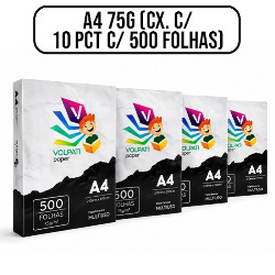 MDP. PAPEL SULFITE A4 75G (CX. C/ 10 PCT C/ 500 FOLHAS