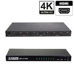 ADAPTADOR SPLITTER HDMI 4K 1 ENT. P/ 8 SAÍDAS 4K REF. SS-